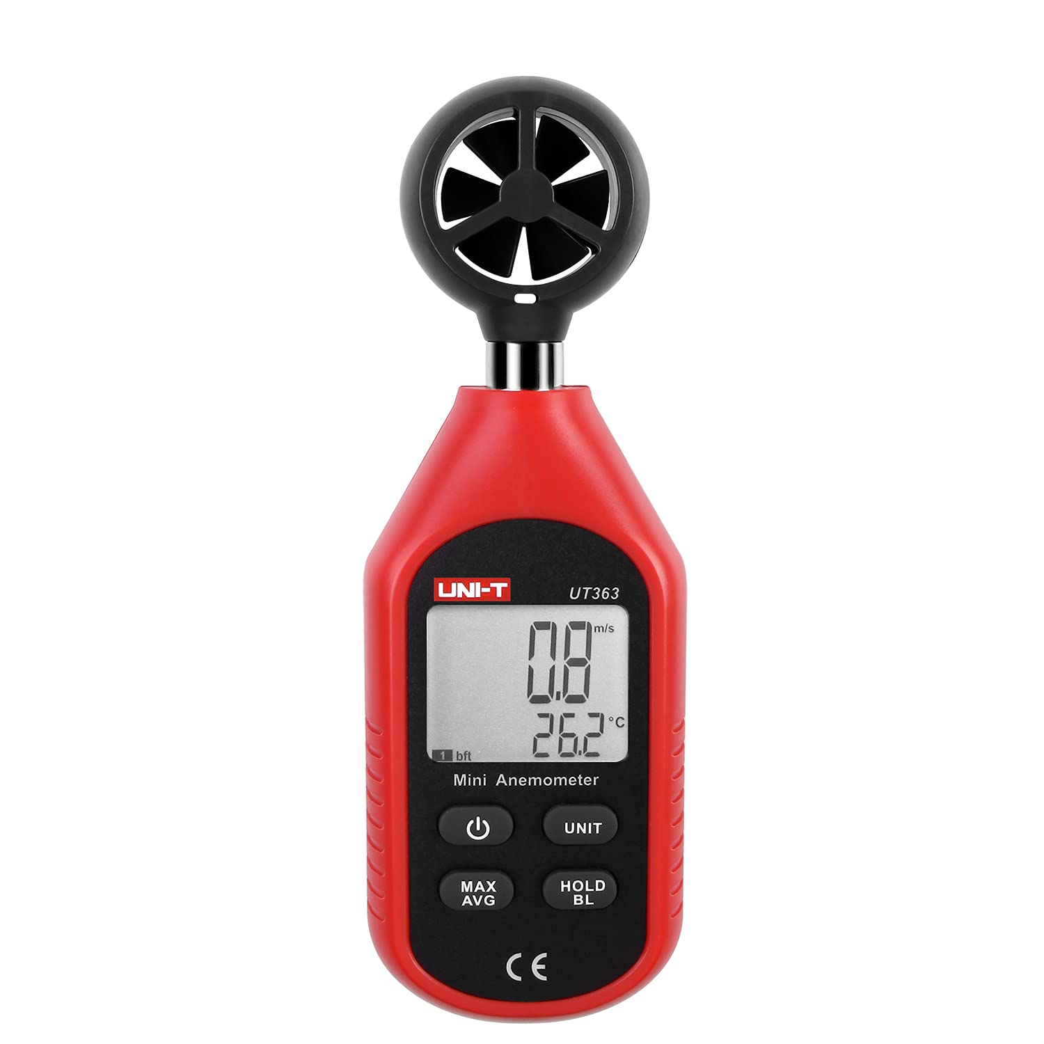 UT363 Mini Digital Anemometer High Precision Wind Measuring Instrument Hand - held Impeller Wind Speed Sensor Anemometer