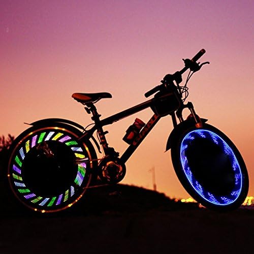 (HQ Product) 7LED Full Color Bicycle Silica gel Spoke Light MTB Steel Wire Lamp