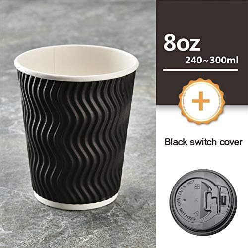 ハッピー ライフ Happylife 紙コップ コーヒーカップ お茶カップ 使い捨て フタ付き 耐熱 100個入り 8オンス レッド 黒フタ B07gcdjxj8 4 416円 人気海外一番 100 品質保証 全品送料無料 即日出荷 Sale開催中