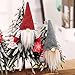 HGFLMR Vegan 4pcs/Set Christmas Handmade Swedish Gnome Santa Plush Doll Ornaments New Year Decoration