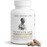 Prostate Max Support Supplement - Saw Palmetto 200mg, Pygeum 100mg, Zinc, Selenium - Urinary Health &amp; Flow - Vegan, Non-GMO, Gluten Free - 60 Capsules