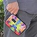 USA GEAR Hard Shell iPod Travel Case Compatible with Apple iPod Touch (7th Generation, 6th Generation, 5th), MP3 Player Case with Water Resistant Exterior, Wrist Strap - Geometric