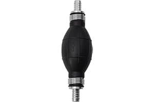 Fuel Line Hand Pump for Bulb – Rubber and Aluminum Construction, 0.2–6 Bar Working Pressure, Compatible with 6/8/10/12 mm Fue