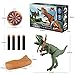 EpochAir Dinosaur Toys Electronic Shooter Gun Dilophosaurus Realistic Model Assorted Dinosaur Figures with Roaring Sound and Lights