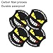 TIDO 4Pcs Universal Carbon Fiber Car Door Handle Paint Scratch Protector Sticker Auto Door Handle Scratch Cover Guard Protective Film(4 Door Cup Protectors)