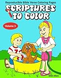 Scriptures To Color Volume 3: Reproducible Bible Verse Coloring Pages by