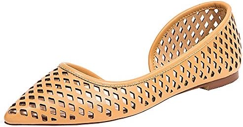 French Blu Women's Salsa Laser Cut D'orsay Slip On Flat (40 M EU / 9-9.5 B(M) US, Tan)