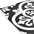 FloorPops FP2475 Gothic Peel & Stick Tiles Floor Decal Black