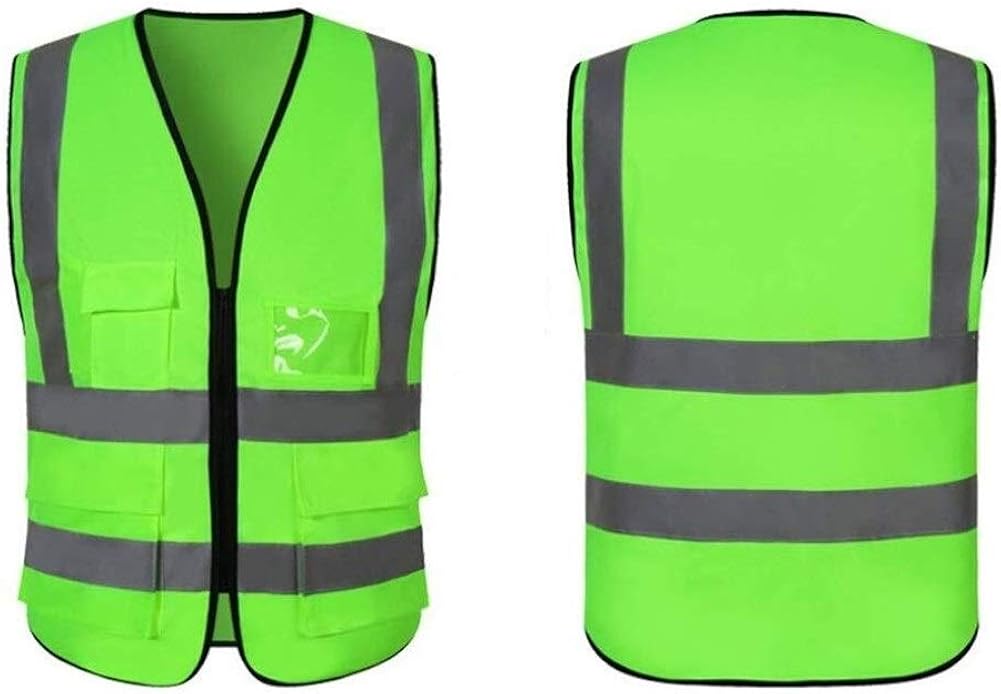 ZXPzZ Safety Vest New Safety MultiPocket OverTheShoulder Reflective