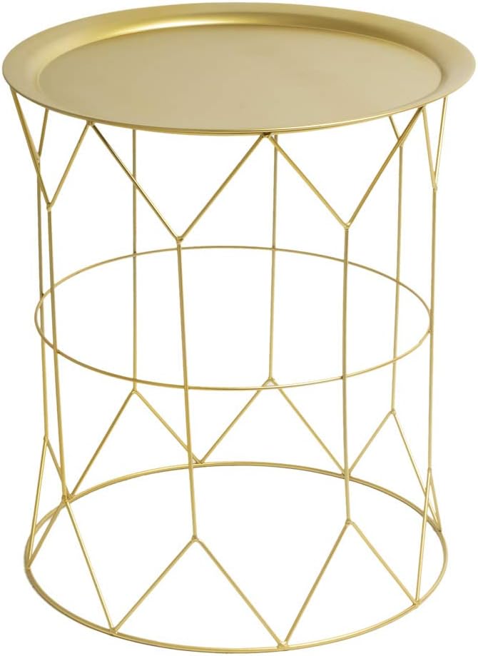 Black Velvet Studio Side table, Mr Smith metal, color golden. 52x43x43 cm.