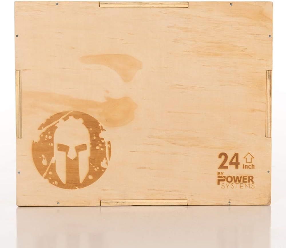 Spartan 3 in 1 Wooden Plyo Box with Three Different Training Heights - 20", 24", 30"