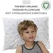 Toddler Pillowcase Dinosaurs | 100% Organic Cotton | Hypoallergenic | 14X19 inch | Fits Toddler Pillow 13x18 inch (Dinosaurs)