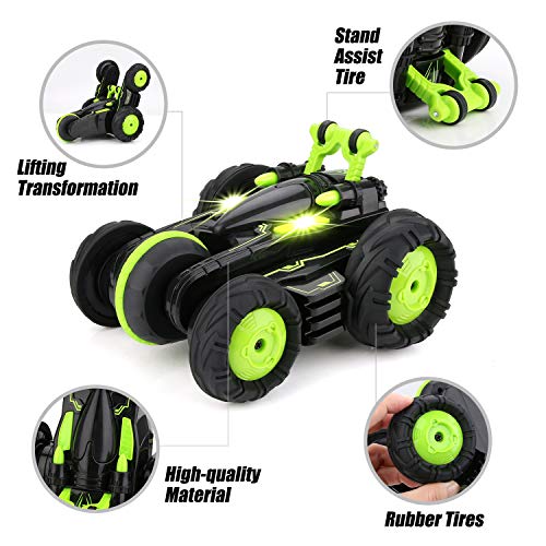 Remote Control Car, BBLIKE 2.4GHz 4WD Stunt Car 360Â° Spins & Flips Off-Road Racing Car for 5 Years Old Boys & Girls