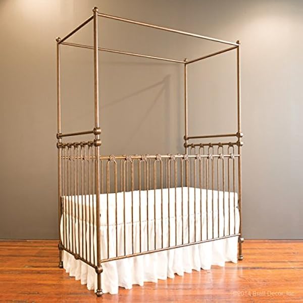 vintage wood crib