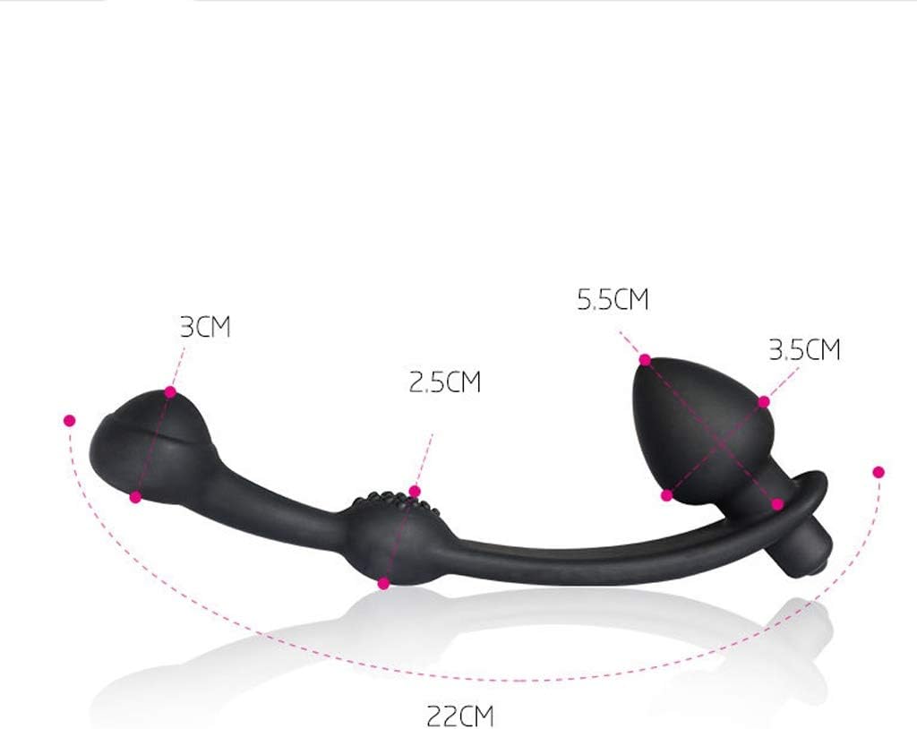 LLFX Double Heads Amàl Plug Vibtaor Pull Beads for Women's Toy Silicone Soft Smooth and Comfortable Waterproof Jeans,Sunglasses