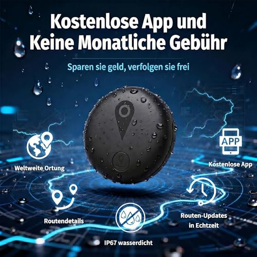 GPS Tracker Car (Compatible with iOS & Android) GPS Tracker Car without Subscription Integrated, 2026 Global Cover Worldwide IP67 for Cars, Motorcycles, Bicycles, Strong Magnetic Suction Power