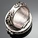 Q&Q Fashion Vintage Silver Tribal Celtic Trinity Knot Star Carved Locket Band Finger Ring