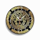 Art time production Versace 11'' Handmade Wall Clock - Get Unique décor for Home or Office - Best Gift Ideas for Kids, Friends, Parents and Your Soul Mates.