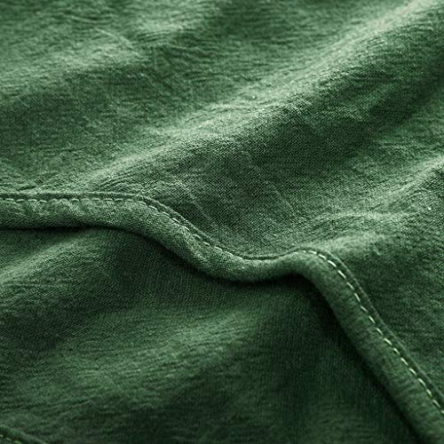 Cute Tops for Women,YEZIJIN Womens Casual Sleeveless Solid Linen Sling Vest Blouse Casual Shirt Tops for Teen Girls Green