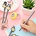 Errollina 14 Pack Funny Cute Kawaii Design Black Ink Gel Pen Ballpoint Set School Student Kids Gift Stationery Office Supplies 0.5mm (Black)