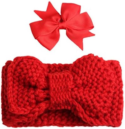 HLHN Hair Clips Girls Dot Bow Hair Buckle Bowknot Hairpin Headdress +Scarf