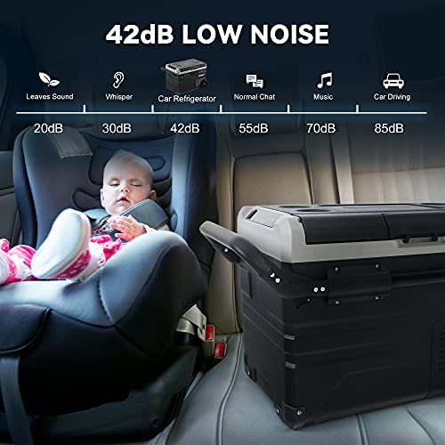 EUHOMY 12 Volt Car Refrigerator, 59 QT(55 L) Portable Freezer, Electric