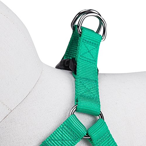 Blueberry Pet 12 Colors Step-in Classic Dog Harness, Chest Girth 20" - 26", Emerald, Medium, Adjustable Harnesses for Dogs