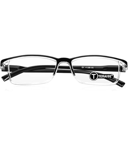 KOOSUFA Lunettes De Lecture Rondes Pour Homme Et Femme - Monture En Bambou - Légères Et Tendance - Charnière à Ressort - Aide à La Lecture - Lunettes Anti-fatigue Avec épaisseur 0,0 1,0 1,5 2,0 2,5