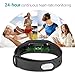 Fitness Tracker Watch IP67 Waterproof Bluetooth Wireless Smart Bracelet with Continuous Heart Rate Monitor Step Calorie Sleep Counter Sports Smart Band for Android and IOS Phones (Black）DAWO