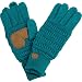 BYSUMMER C.C Smart Touch Tip Cold Weather Best Winter Gloves (Teal)