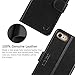 iPhone 8 Case, iPhone 7 Case, SHIELDON iPhone 7 Wallet Case Genuine Leather Folio Case Book Design Cover with Stand and ID Credit Card Slots, Magnetic Closure for Apple iPhone 8 / 7 - Black
