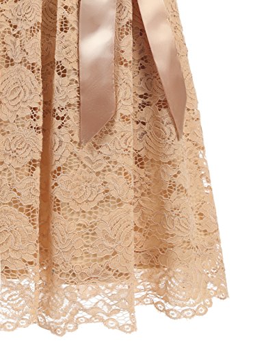 DRESSTELLS Vrouwen Korte Elegante Bloemen Kant Cocktail Party Bruiloft Bruidsmeisje Jurk - Image 8