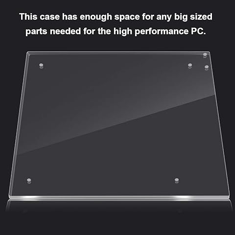 Exliy PC Open Frame Test Bench ITX Motherboard Acrílico Transparente Overlock Case para computadora DIY Mod Base Stand - ITX Motherboard Test Bench Open Air Frame Computer Case