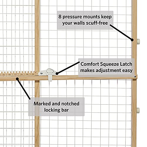 MidWest Wire Mesh Pet Safety Gate, 44 Inches Tall & Expands 2950