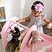 KidKraft Wall Mount Wooden Fashion Pretend Dress-Up Station Children's Furniture with Storage and Mirror - Pink, Gift for Ages 3+