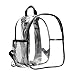 Stadium Approved Clear Mini Backpack Heavy Duty Transparent Backpack for Concert, Security Travel &Stadium