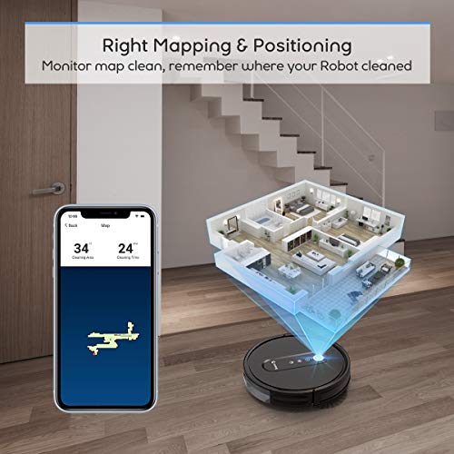 Coredy G800 Smart Navigating Robotic Vacuum, Map Intelligent Technology