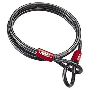 ABUS Luskabel Cobra 10 – staalkabel met kunststof ommanteld – zekering voor fiets- en motoraccessoires – 2 meter lang…