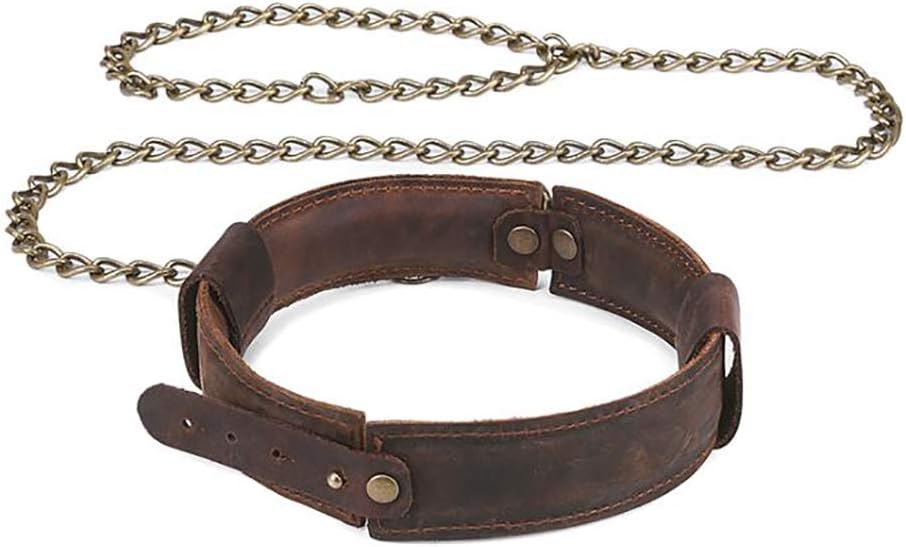 Vintage Punk Collar Cowhide Necklace For Women