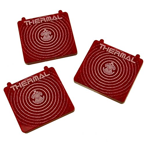 Space Fighter, Thermal Detonator Templates, Translucent Red (3)