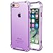 Speira Compatible with iPhone 7 Transparent Case with Reinforced Corners, [Anti-Discoloration] [No-Slip Grip] (Purple)