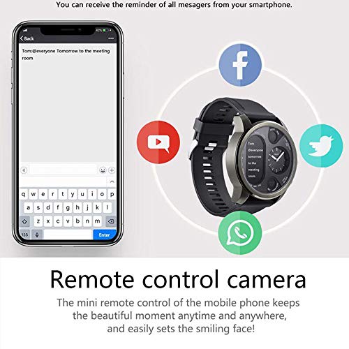 Axiba Smart Watch Fitness Activity Heart Rate Tracker Waterproof, GPS SmartWatch Pedometer Calories Counter with iOS and Android Phone (Blue)
