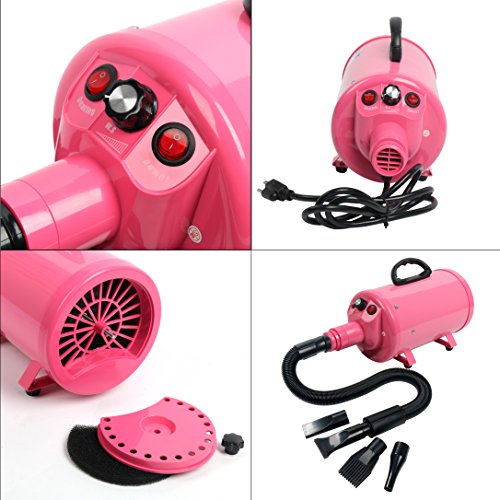 image for YaeCCC Portable Dog Cat Pet Grooming Dryer 2400w Salon Blow Hair Dryer