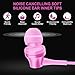 Earbud Headphone, AFUNTA Stereo In-Ear Earphone 3.5mm with Microphone Clear Sound Noise Isolating Ergonomic Comfort Fit for Cell Phone iPhone Samsung Sony iPad Laptop PC - Pink