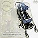 P&P Baby Stroller Rain Cover - Best for Umbrella Strollers. Universal fit | Protection for All Conditions - Snow, Dust, Wind, Mosquito | Transparent Big Window with Ventilation, Premium Quality