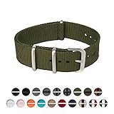 Archer Watch Straps | Nylon NATO Straps | Choice of Color and Size (Olive, 20mm)