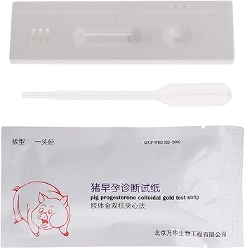 Forgun Aussaat Schweinchen Schwangerschaftstest Papier Diagnosegerat Schwangerschaft Erkennung Viehbedarf Amazon De Haustier