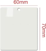 EDSG Personalised Photo Car Hanging Ornament White Acrylic - Custom Text view 6