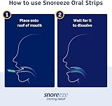 Snoreeze Anti-Snoring Oral Strips Triple Pack 42 Strips Mint Fresh view 3