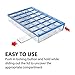 Ezy Dose Weekly (7-Day) Pill Case, Medicine Planner, Vitamin Organizer Box, Small Compartments with Easy Fill Tray, 4 Times a Day, Clear Lids, Color May Vary, BPA Free